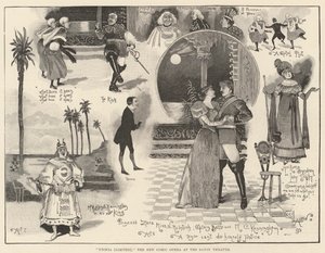 Utopia (Limited), de Nieuwe Komische Opera in het Savoy Theatre door Cecil Charles Windsor Aldin